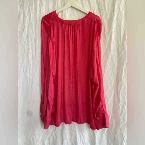 Calvin Klein Womens Plus Work Wear Shirred Blouse Size 2X NEW - Picture 10 of 12